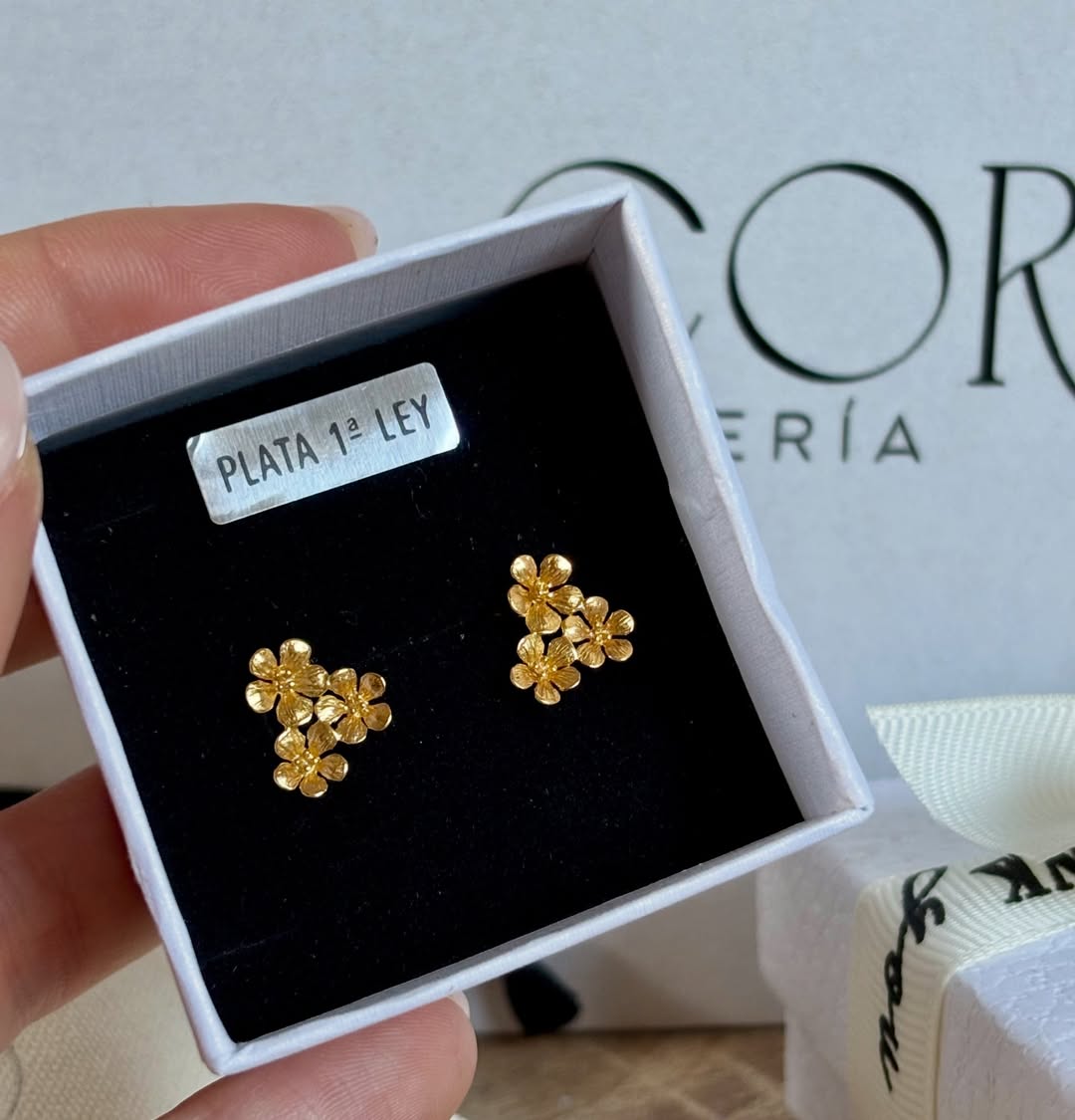 Pendientes Dalia - Plata de ley 925