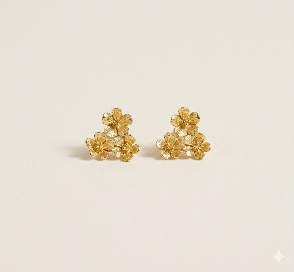 Pendientes Dalia - Plata de ley 925