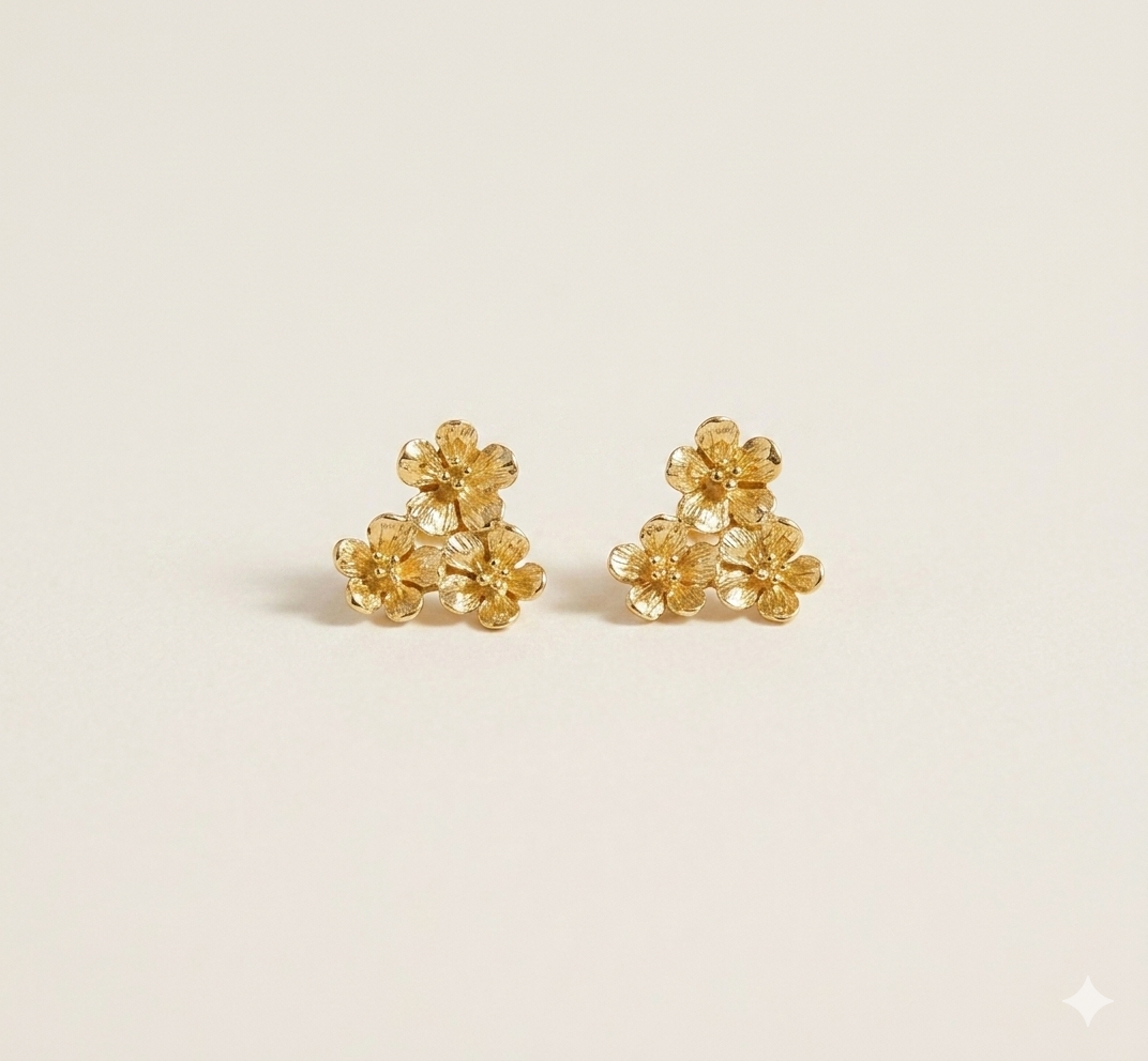 Pendientes Dalia - Plata de ley 925