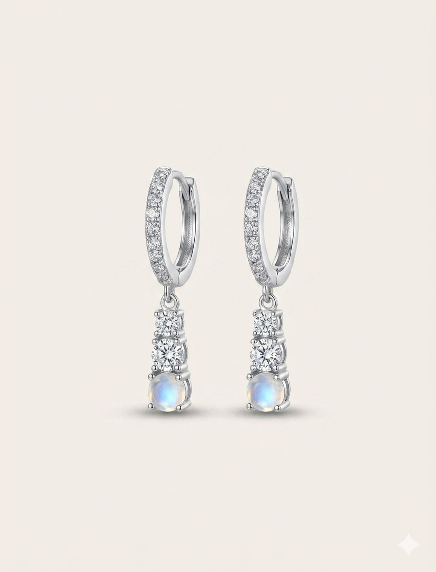Pendientes Monaco - Plata 925 con circonitas