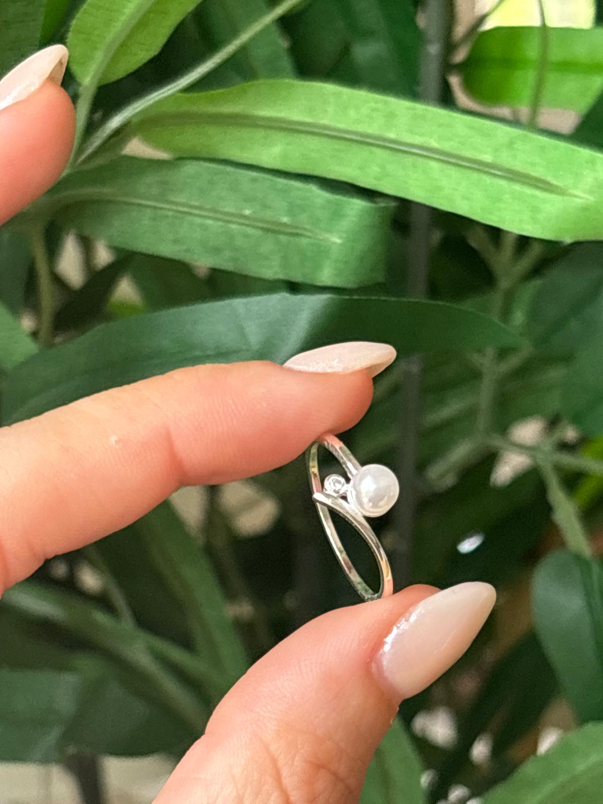 Anillo Perla - Plata 925