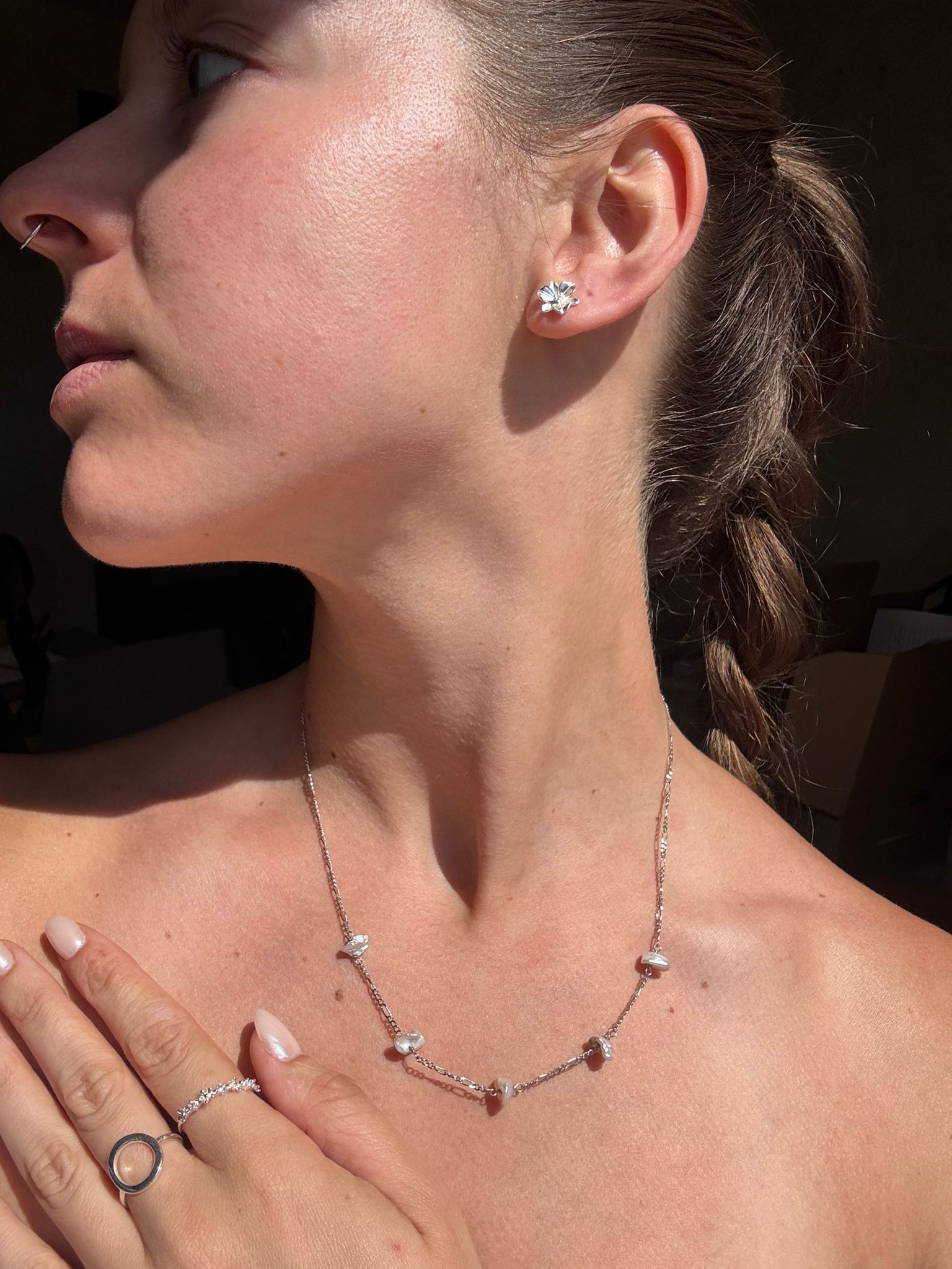 Pendientes Daisy - Plata 925