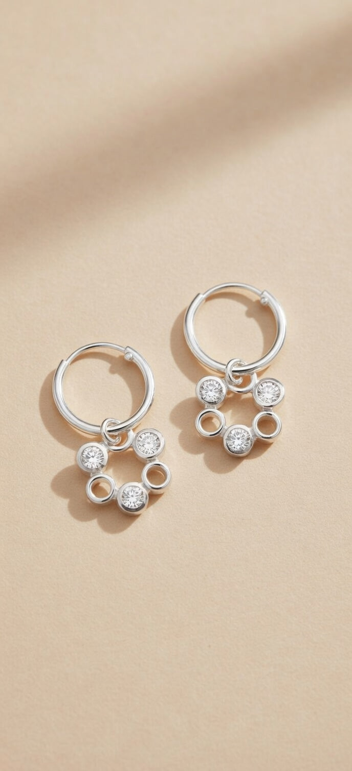 Pendientes Petal - Plata 925