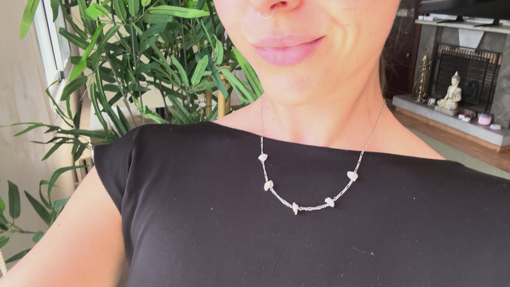 Collar Raíz - Plata de ley 925 con Perlas Barrocas